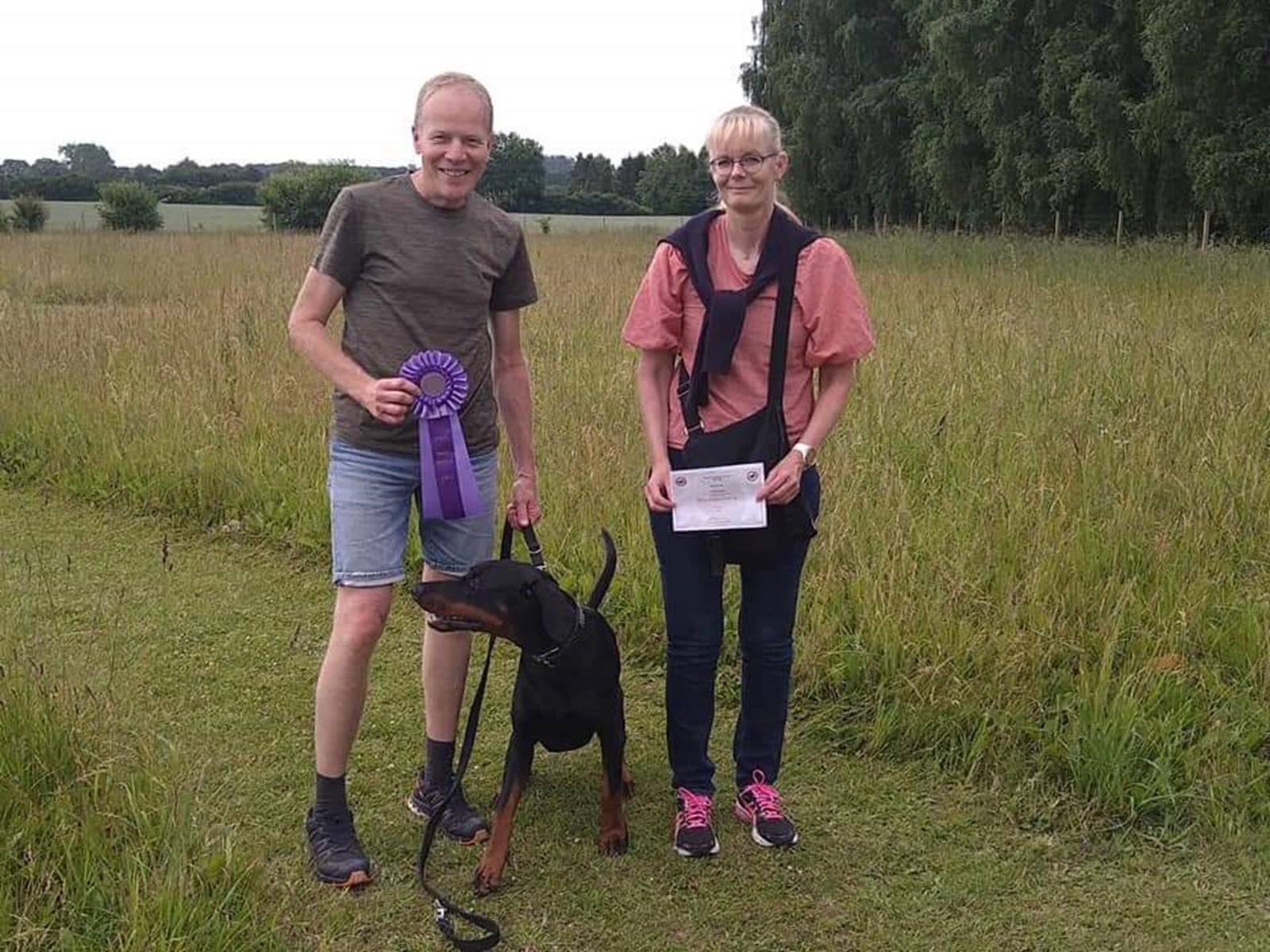 Qingo passed the mental description (MB) at the Danish Kennel Club